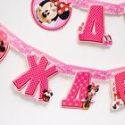 Гирлянда на люверсах «С Днем Рождения!», длина 217 см, Минни Маус - Фото 4