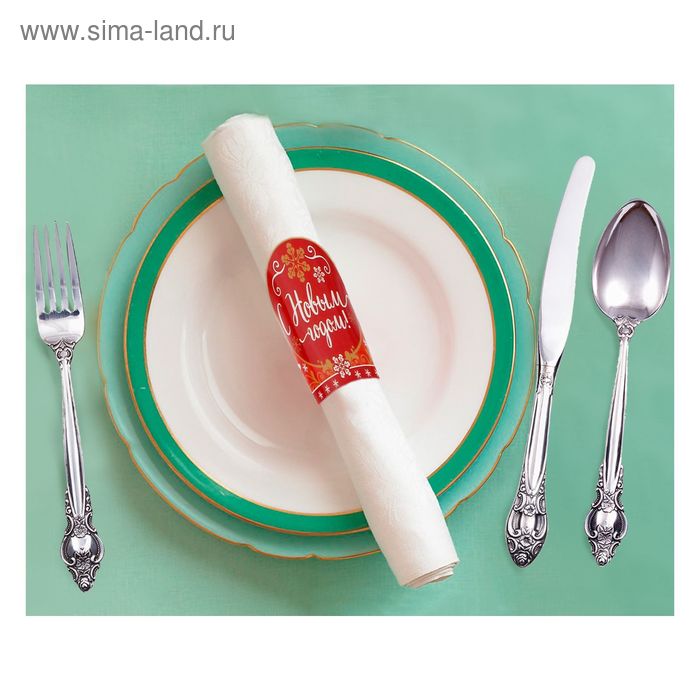 Кольцо для салфеток "С Новым годом", 15 х 7 см - Фото 1