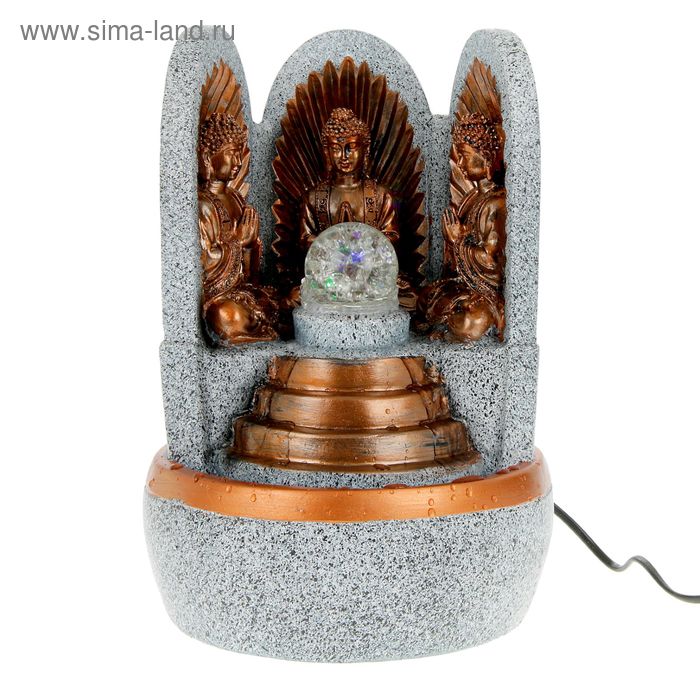Фонтан настольный "Три Будды" под камень 31х21х18 см - Фото 1