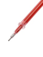 Стержень гелевый красный, 0.5 мм ,внутренний d-2.4 мм, L-128 мм игольчатый пишущий узел пластик/металл (100 шт) - фото 809485402