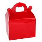 Коробка сборная пластик 11 х 14 х 8 см, цвет красный - Фото 1