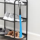 Ложка для обуви Доляна, с петелькой, 47×4.5 см, голубая - Фото 2