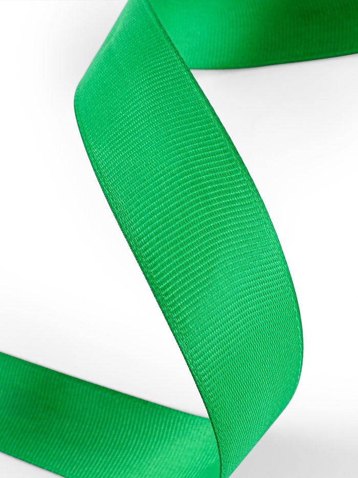 Лента репсовая, 25 мм, 23±1 м, зелёная №19