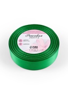 Лента репсовая, 25 мм, 23±1 м, зелёная №19 - Фото 3