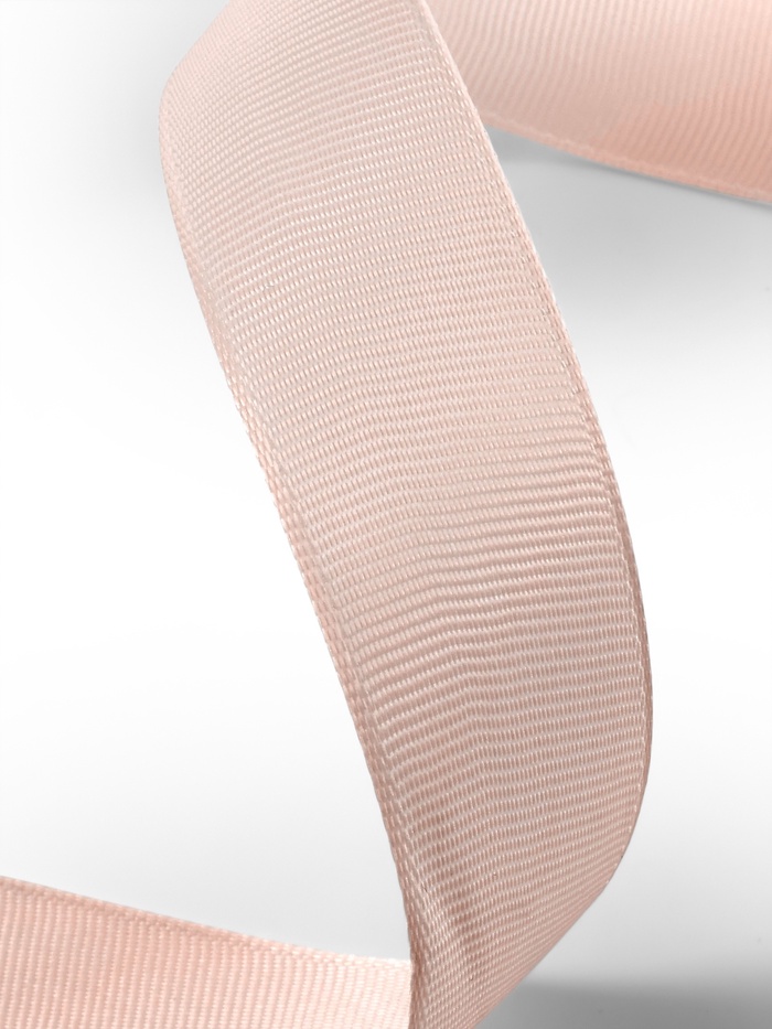 Лента репсовая, 25 мм, 23±1 м, персиковая №07