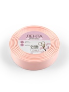 Лента репсовая, 25 мм, 23±1 м, персиковая №07 - Фото 5