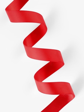 Лента репсовая, 25 мм, 23±1 м, красная №26 (комплект 2 шт)