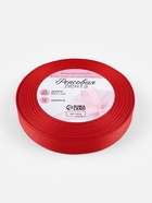 Лента репсовая, 15 мм, 23±1 м, красная №26 - Фото 4