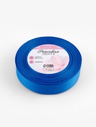 Лента репсовая, 25 мм, 23±1 м, синяя №40 - Фото 3