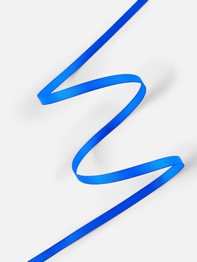 Лента репсовая, 6 мм, 23±1 м, синяя №40