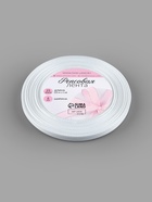 Лента репсовая, 6 мм, 23±1 м, белая №01 - Фото 4