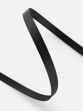 Лента репсовая, 6 мм, 23±1 м, чёрная №39 (комплект 3 шт)