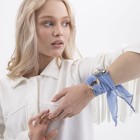 Зажим для платка «Жемчужный круг», цвет белый в золоте - Фото 5