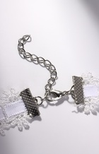 Чокер «Александрия» кружево, бусины, цвет белый, L=30 см - Фото 4