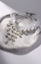 Чокер «Александрия» кружево, бусины, цвет белый, L=30 см - Фото 5