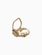 Зажим для платка «Жемчужное соцветие», белый в золоте - Фото 3