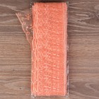 Кружево органза, 65 мм × 14 ± 1 м, цвет персиковый - Фото 2