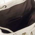 Рюкзак молодёжный, отдел на шнурке, 2 боковых кармана, наружный карман, цвет молочный - Фото 3
