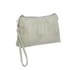 Клатч женский на молнии "Сандра", 1 отдел, с ручкой, длинный ремень, белый - Фото 2