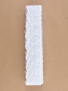 Кружево органза, 40 мм, 9±0.5 м, белое - Фото 4