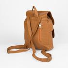Рюкзак молодёжный, отдел на шнурке, 2 наружных кармана, 2 боковых кармана, цвет коричневый - Фото 2