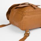 Рюкзак молодёжный, отдел на шнурке, 2 наружных кармана, 2 боковых кармана, цвет коричневый - Фото 3