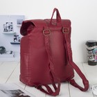 Рюкзак молодёжный, отдел на шнурке, 4 наружных кармана, цвет бордовый - Фото 2