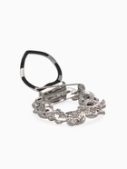 Зажим для платка «Жемчужный бант», цвет белый в серебре - Фото 6