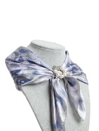 Зажим для платка «Жемчужный бант», цвет белый в серебре - Фото 9