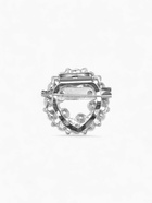 Зажим для платка «Жемчужинка», белый в серебре - Фото 4