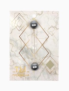 Булавка «Две жемчужины», 6 см, серая в золоте - Фото 4