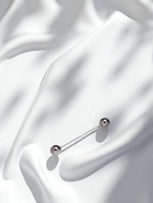 Булавка «Две жемчужины», 6.5 см, бусина №12, серая в серебре - Фото 4