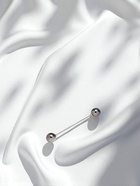 Булавка «Две жемчужины», 6.5 см, бусина №12, серая в серебре - Фото 4