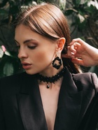 Чокер «Александрия» кружево, капля, цвет чёрный , длина 30см - Фото 8