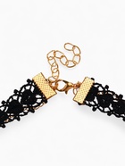 Чокер «Бусинка» кружево, цвет бело-чёрно-золотой, L=30 см - фото 58067858