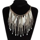 Колье «Перья», цвет белый в золоте - Фото 2