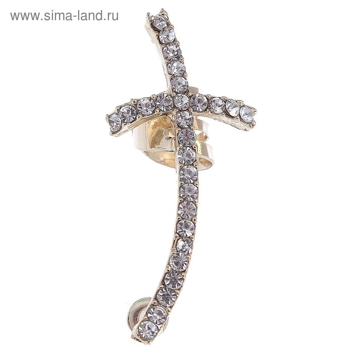 Серьга «Кафф» крестик, цвет МИКС - Фото 1