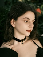 Чокер «Александрия» ажур, овал, цвет чёрный в золоте, 30 см - Фото 5