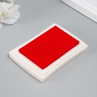 Штемпельная подушка «Красная» 7.7×5.2×1.8 см - Фото 3