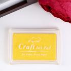 Штемпельная подушка "Желтая" 7,7х5,2х1,8 см - Фото 1