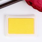 Штемпельная подушка "Желтая" 7,7х5,2х1,8 см - Фото 2