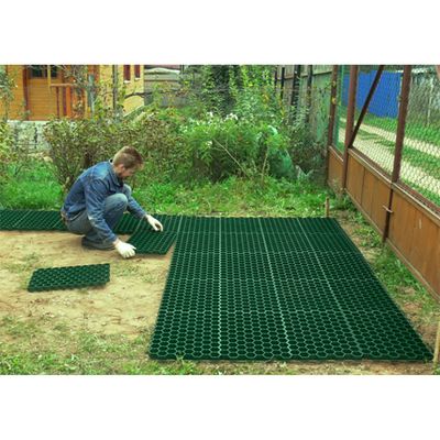 Решётка газонная для парковки, 68×42×3.2 см, полипропилен, МИКС
