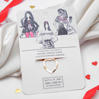 Зажим для платка «Сердце», цвет красный в золоте - Фото 3