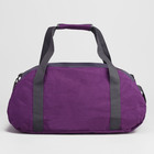 Сумка спортивная, отдел на молнии, наружный карман, цвет фиолетовый/серый - Фото 2