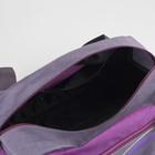 Сумка спортивная, отдел на молнии, наружный карман, цвет фиолетовый/серый - Фото 4