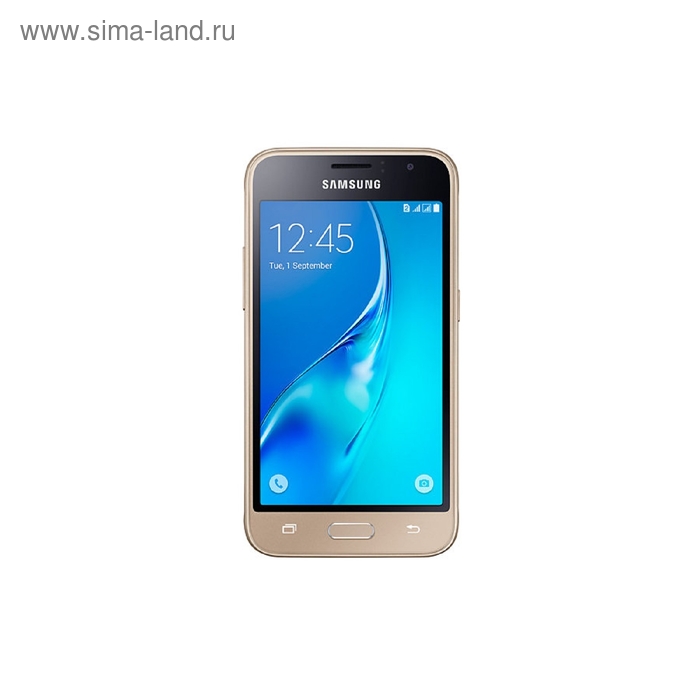 Смартфон Samsung Galaxy J1 (2016) SM-J120F gold - Фото 1