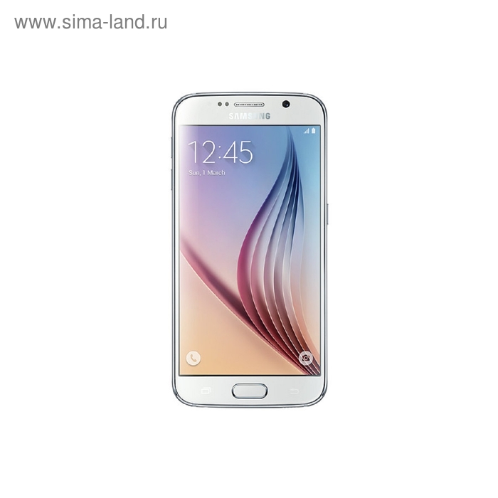 Смартфон Samsung Galaxy S6 Duos 64Gb SM-G920FD white (SM-G920FZWVSER) - Фото 1