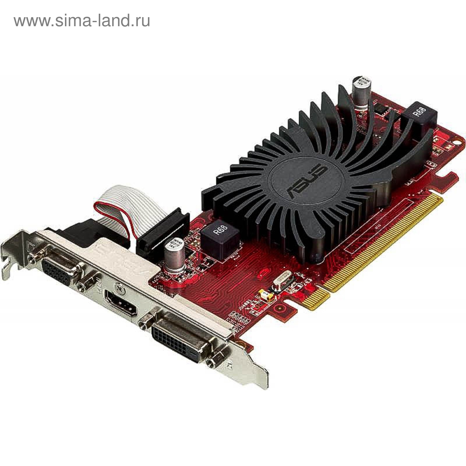 Видеокарта Asus AMD Radeon HD 5450 (HD5450-SL-1GD3-BRK-V2) 1G, 64bit, DDR3,  650/900, Ret (1484385) - Купить по цене от 2 351.92 руб. | Интернет магазин  SIMA-LAND.RU