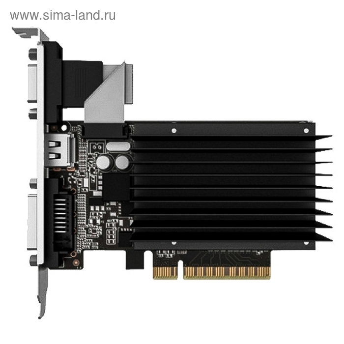 Видеокарта Palit GeForce GT 710 (PA-GT710-1GD3H) 1G,64bit,DDR3,954/1600,OEM - Фото 1