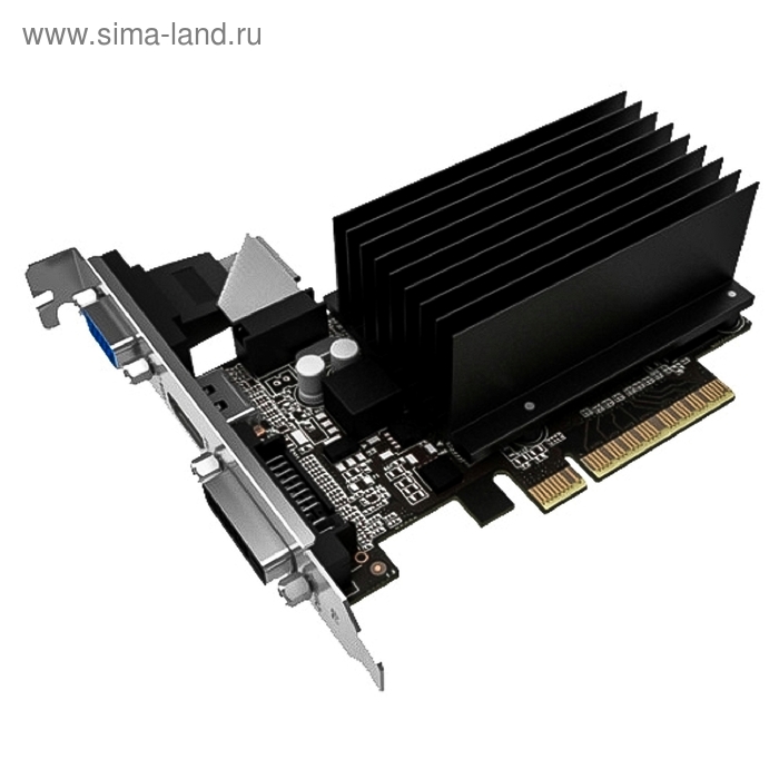 Видеокарта Palit GeForce GT 730 (PA-GT730K-2GD3H) 2G,64bit,DDR3,800/1804,OEM - Фото 1